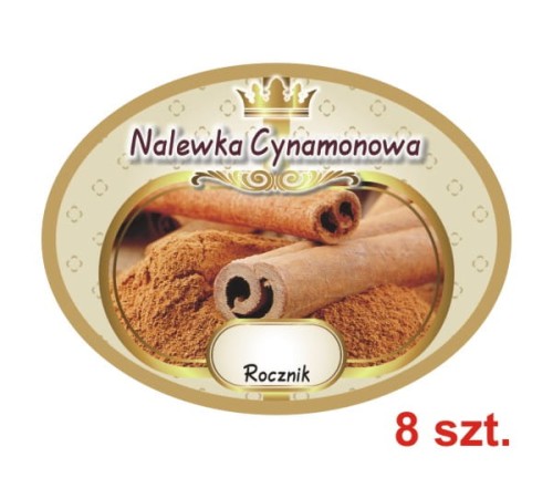 Przejdź do produktu Etykiety na Nalewki nr 617 Cynamonowa 8 szt.