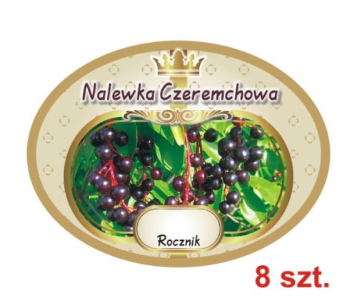 Przejdź do produktu Etykiety na Nalewki nr 620 Czeremchowa 8 szt.