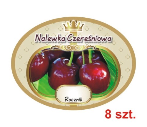 Przejdź do produktu Etykiety na Nalewki nr 621 Czereśniowa 8 szt.