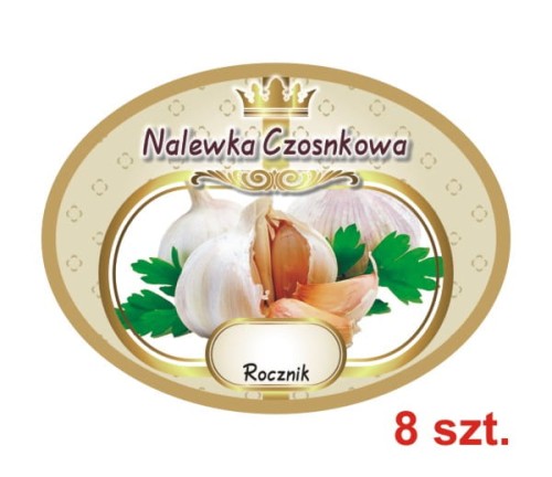Przejdź do produktu Etykiety na Nalewki nr 622 Czosnkowa 8 szt.