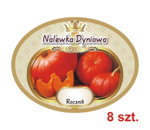 Przejdź do produktu Etykiety na Nalewki nr 626 Dyniowa 8 szt.