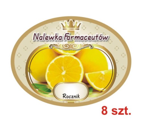 Przejdź do produktu Etykiety na Nalewki nr 629 Farmaceutów 8 szt.