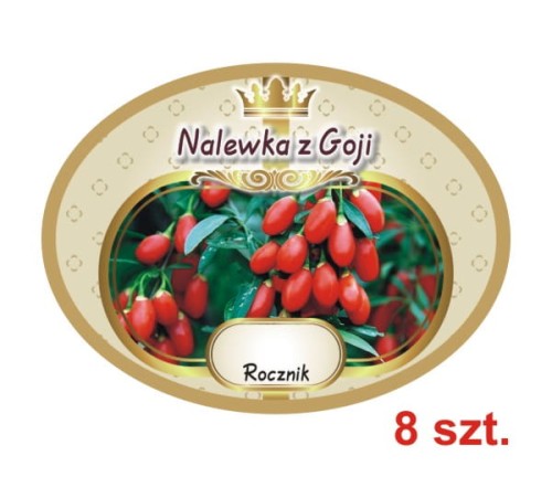 Przejdź do produktu Etykiety na Nalewki nr 633 z Goji 8 szt.