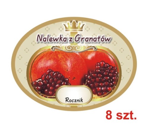 Przejdź do produktu Etykiety na Nalewki nr 634 z Granatów 8 szt.