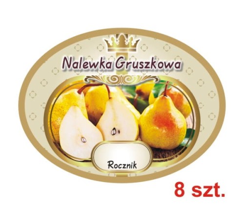 Przejdź do produktu Etykiety na Nalewki nr 636 Gruszkowa 8 szt.