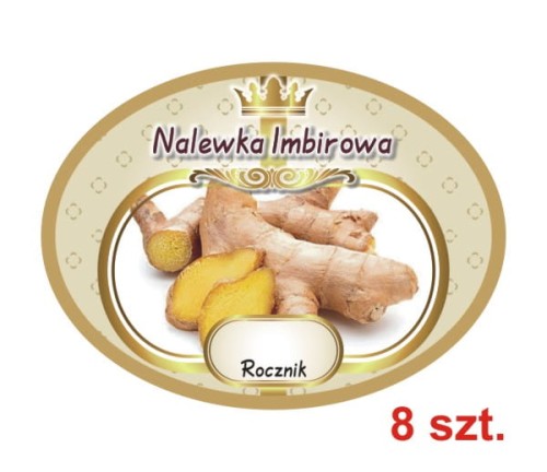 Przejdź do produktu Etykiety na Nalewki nr 639 Imbirowa 8 szt.