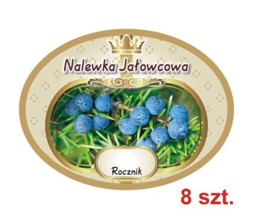 Przejdź do produktu Etykiety na Nalewki nr 642 Jałowcowa 8 szt.