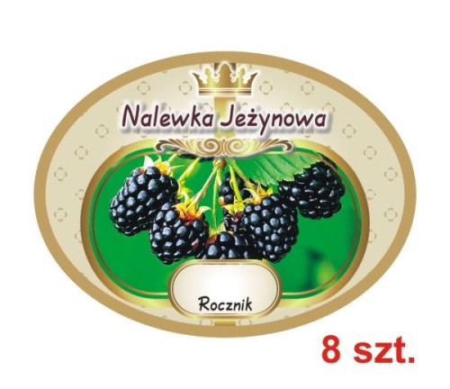 Przejdź do produktu Etykiety na Nalewki nr 644 Jeżynowa 8 szt.