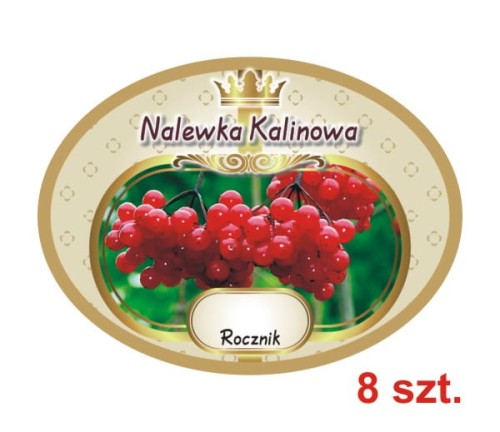 Przejdź do produktu Etykiety na Nalewki nr 645 Kalinowa 8 szt.
