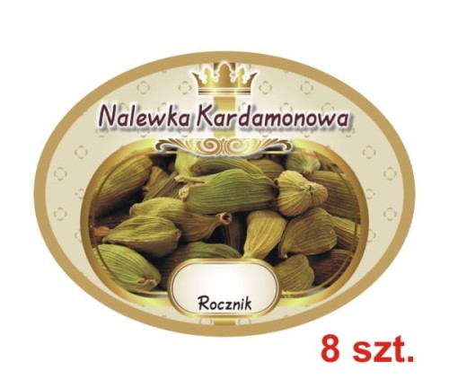 Przejdź do produktu Etykiety na Nalewki nr 646 Kardamonowa 8 szt.