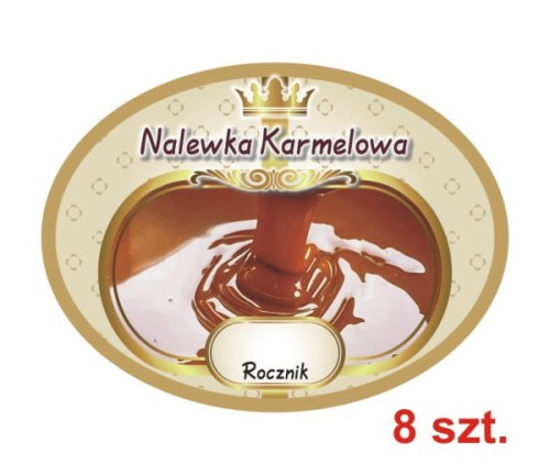 Przejdź do produktu Etykiety na Nalewki nr 647 Karmelowa 8 szt.