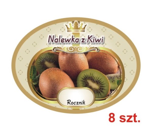 Przejdź do produktu Etykiety na Nalewki nr 650 z Kiwi 8 szt.