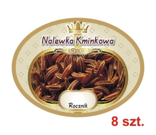 Przejdź do produktu Etykiety na Nalewki nr 651 Kminkowa 8 szt.