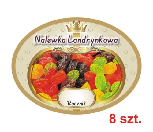 Przejdź do produktu Etykiety na Nalewki nr 656 Landrynkowa 8 szt.