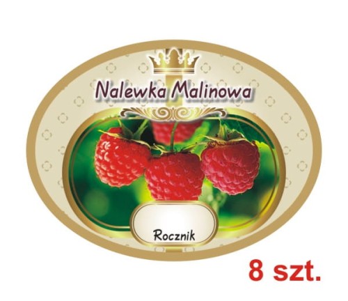 Przejdź do produktu Etykiety na Nalewki nr 662 Malinowa 8 szt.