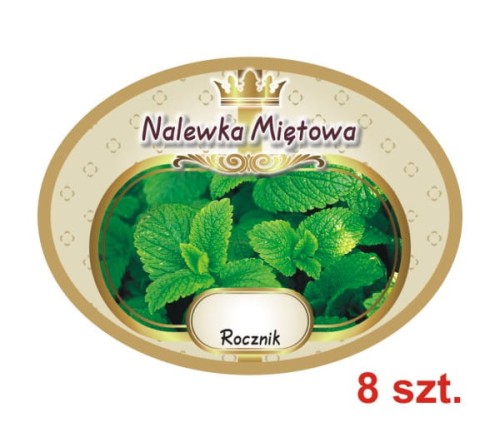 Przejdź do produktu Etykiety na Nalewki nr 664 Miętowa 8 szt.