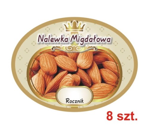 Przejdź do produktu Etykiety na Nalewki nr 665 Migdałowa 8 szt.