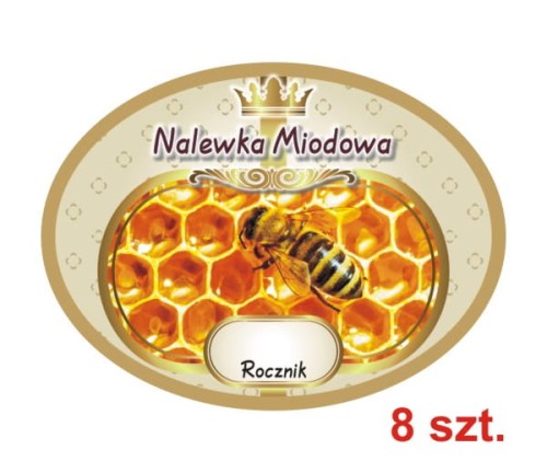 Przejdź do produktu Etykiety na Nalewki nr 666 Miodowa 8 szt.