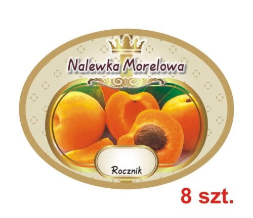 Przejdź do produktu Etykiety na Nalewki nr 668 Morelowa 8 szt.