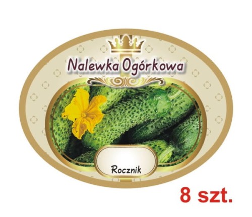Przejdź do produktu Etykiety na Nalewki nr 670 Ogórkowa 8 szt.