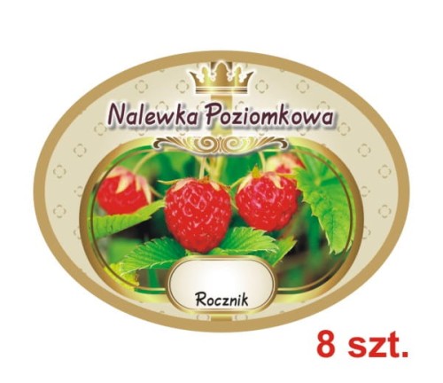 Przejdź do produktu Etykiety na Nalewki nr 685 Poziomkowa 8 szt.