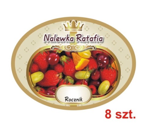 Przejdź do produktu Etykiety na Nalewki nr 687 Ratafia 8 szt.