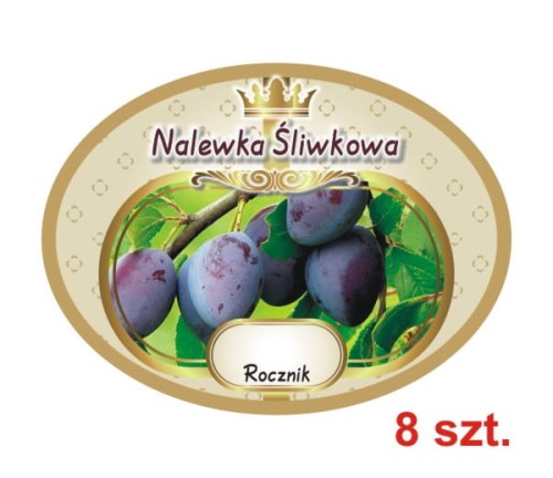 Przejdź do produktu Etykiety na Nalewki nr 691 Śliwkowa 8 szt.