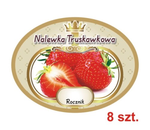 Przejdź do produktu Etykiety na Nalewki nr 693 Truskawkowa 8 szt.