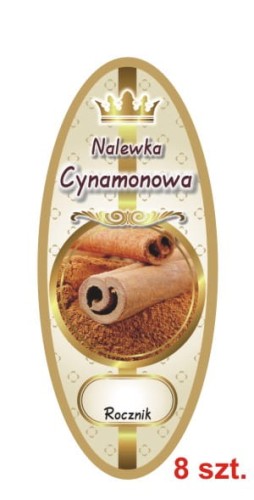 Przejdź do produktu Etykiety na Nalewki nr 817 Cynomanowa 8 szt.