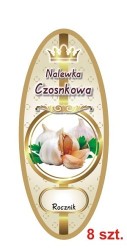 Przejdź do produktu Etykiety na Nalewki nr 822 Czosnkowa 8 szt.