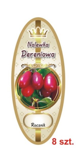 Przejdź do produktu Etykiety na Nalewki nr 824 Dereniowa 8 szt.