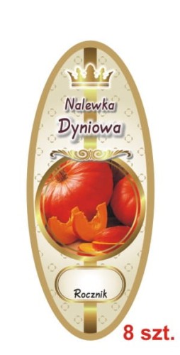 Przejdź do produktu Etykiety na Nalewki nr 826 Dyniowa 8 szt.