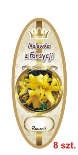 Przejdź do produktu Etykiety na Nalewki nr 831 z Forsycji 8 szt.