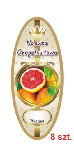 Przejdź do produktu Etykiety na Nalewki nr 835 Grapefruitowa 8 szt.