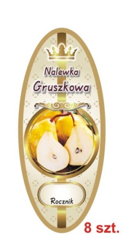 Przejdź do produktu Etykiety na Nalewki nr 836 Gruszkowa 8 szt.