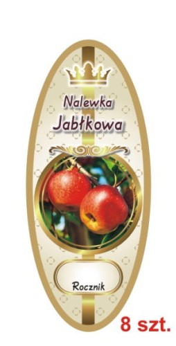 Przejdź do produktu Etykiety na Nalewki nr 840 Jabłkowa 8 szt.