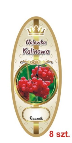 Przejdź do produktu Etykiety na Nalewki nr 845 Kalinowa 8 szt.