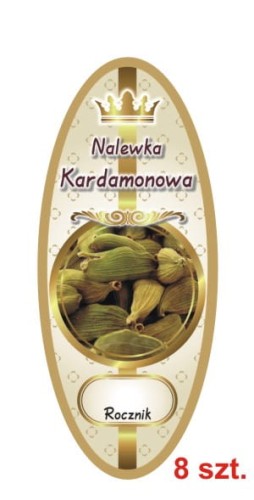 Przejdź do produktu Etykiety na Nalewki nr 846 Kardamonowa 8 szt.