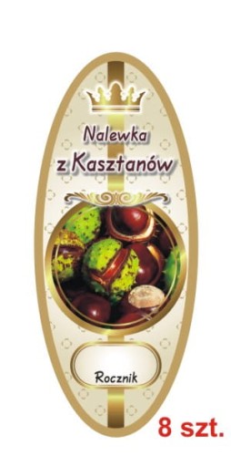 Przejdź do produktu Etykiety na Nalewki nr 848 z Kasztanów 8 szt.