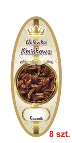 Przejdź do produktu Etykiety na Nalewki nr 851 Kminkowa 8 szt.