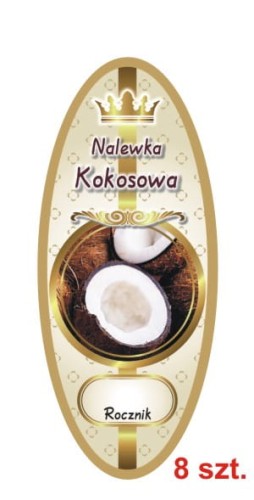 Przejdź do produktu Etykiety na Nalewki nr 852 Kokosowa 8 szt.