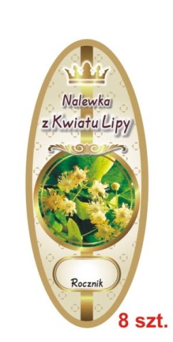 Przejdź do produktu Etykiety na Nalewki nr 858 z Kwiatu Lipy 8 szt.