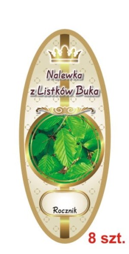Przejdź do produktu Etykiety na Nalewki nr 859 z Listków Buka 8 szt.