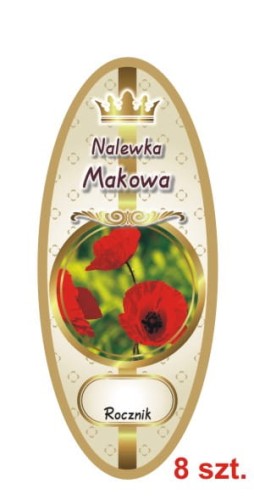 Przejdź do produktu Etykiety na Nalewki nr 861 Makowa 8 szt.