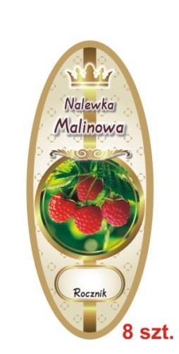 Przejdź do produktu Etykiety na Nalewki nr 862 Malinowa 8 szt.