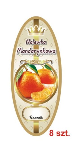 Przejdź do produktu Etykiety na Nalewki nr 863 Mandarynkowa 8 szt.