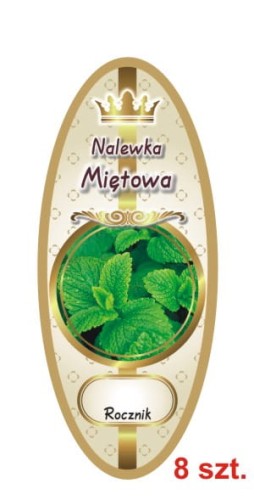 Przejdź do produktu Etykiety na Nalewki nr 864 Miętowa 8 szt.