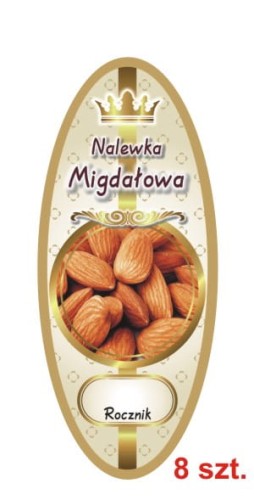 Przejdź do produktu Etykiety na Nalewki nr 865 Migdałowa 8 szt.