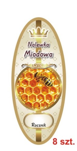 Przejdź do produktu Etykiety na Nalewki nr 866 Miodowa 8 szt.
