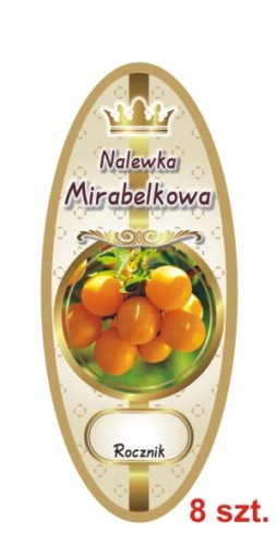 Przejdź do produktu Etykiety na Nalewki nr 867 Mirabelkowa 8 szt.
